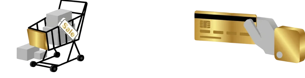 Alışveriş sepeti ve kredi kartı